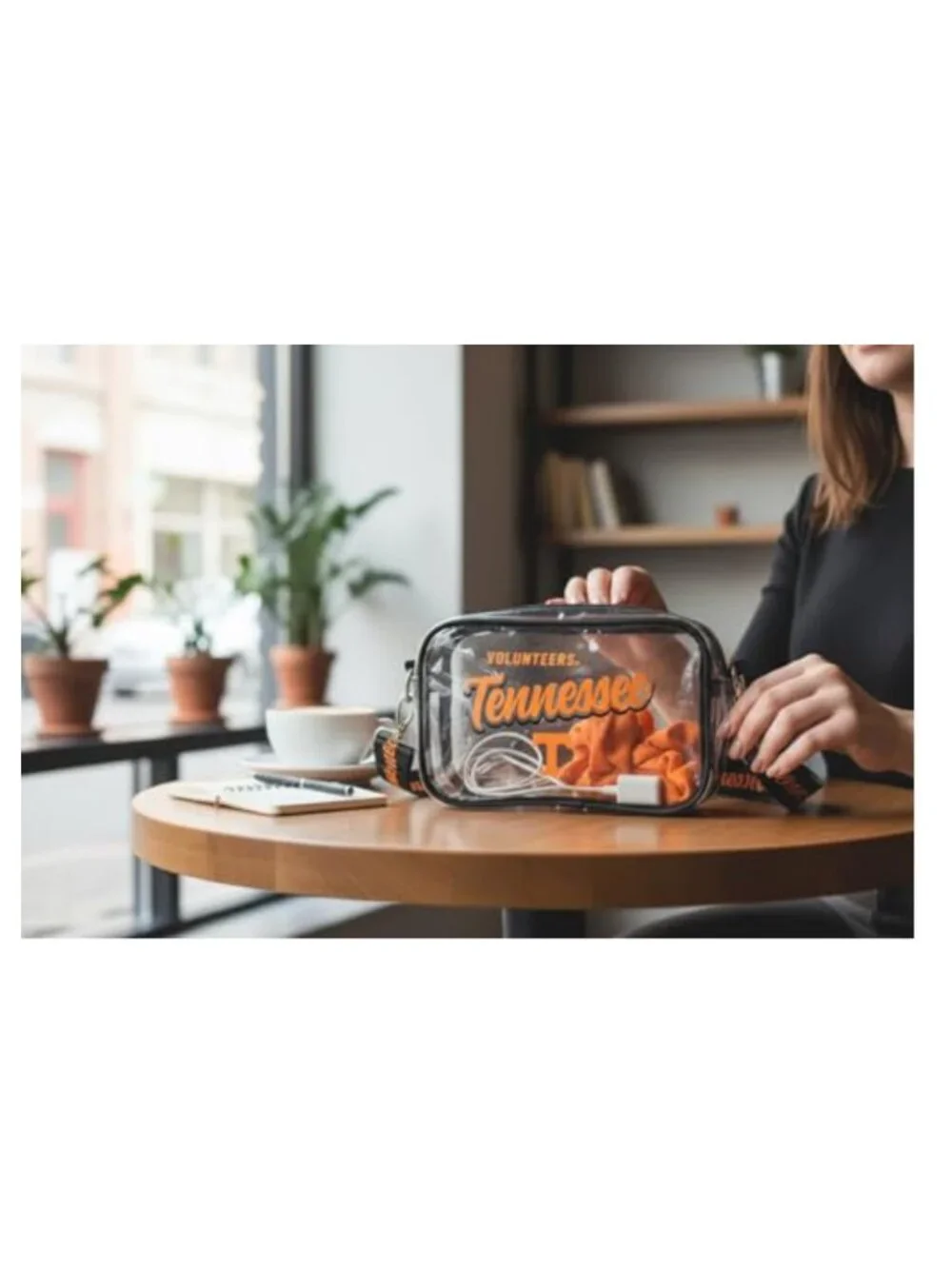 Clear PVC Stadium Bag with Detachable Strap for Concerts & Games